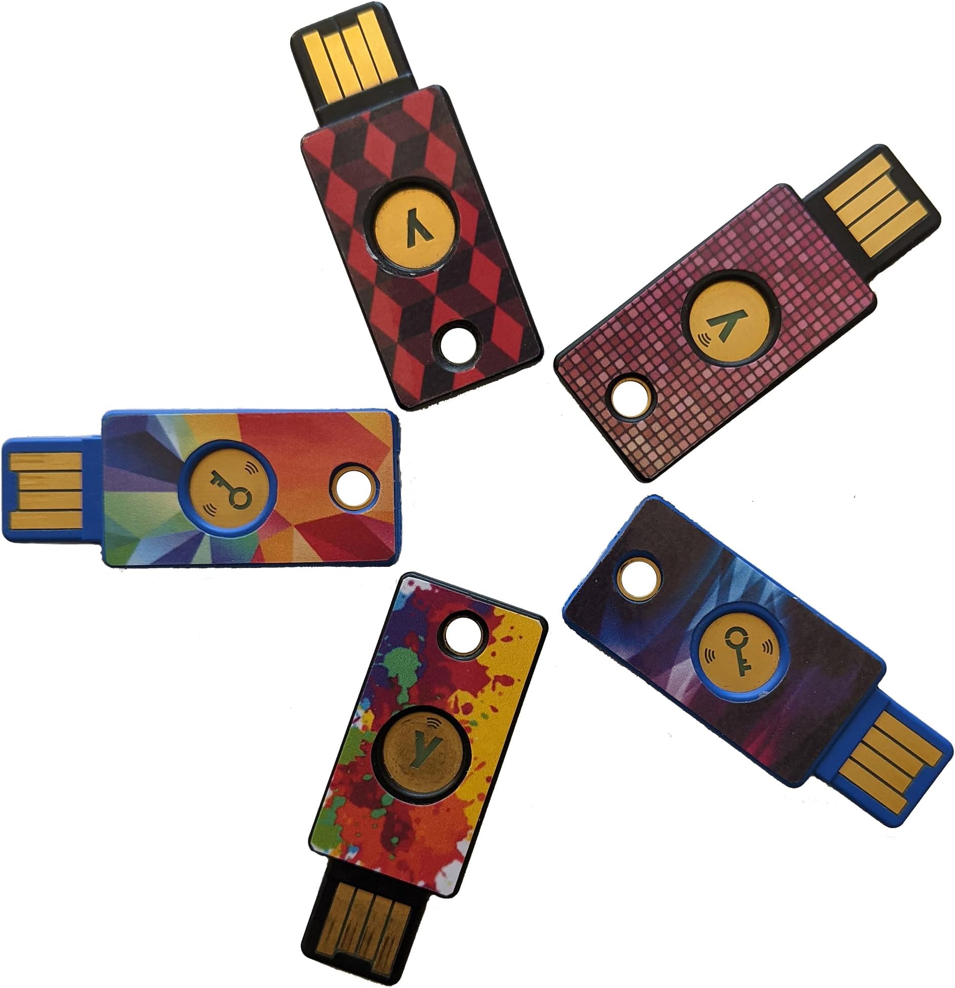 9 Yubikey Covers - Distinguish and personalise your Yubikeys Yubikey Stickers - Yubikey Sleeves