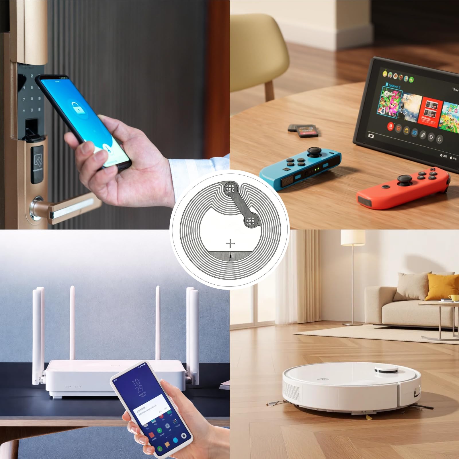 Pegatinas NFC Ntag213, 144 Bytes, Reutilizables, Impermeables, Compatibles con Teléfonos NFC
