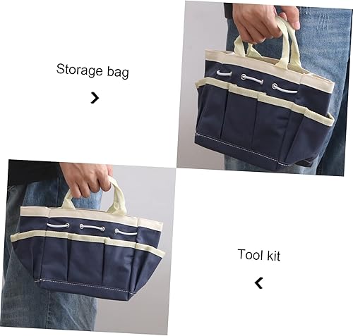 Miniatura 9 de Bolsa organizadora de bolsillo, plegable, para herramientas de plantas, cubo de jardín, organizador de almacenamiento de jardinería, cesta de