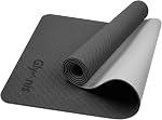 Glymnis Tapis d'exercice de Yoga Mat épais non glissade Pilates Mat, Anti Tear Durable pour les entraînements de fitness Gym avec la sangle de port pour les femmes hommes