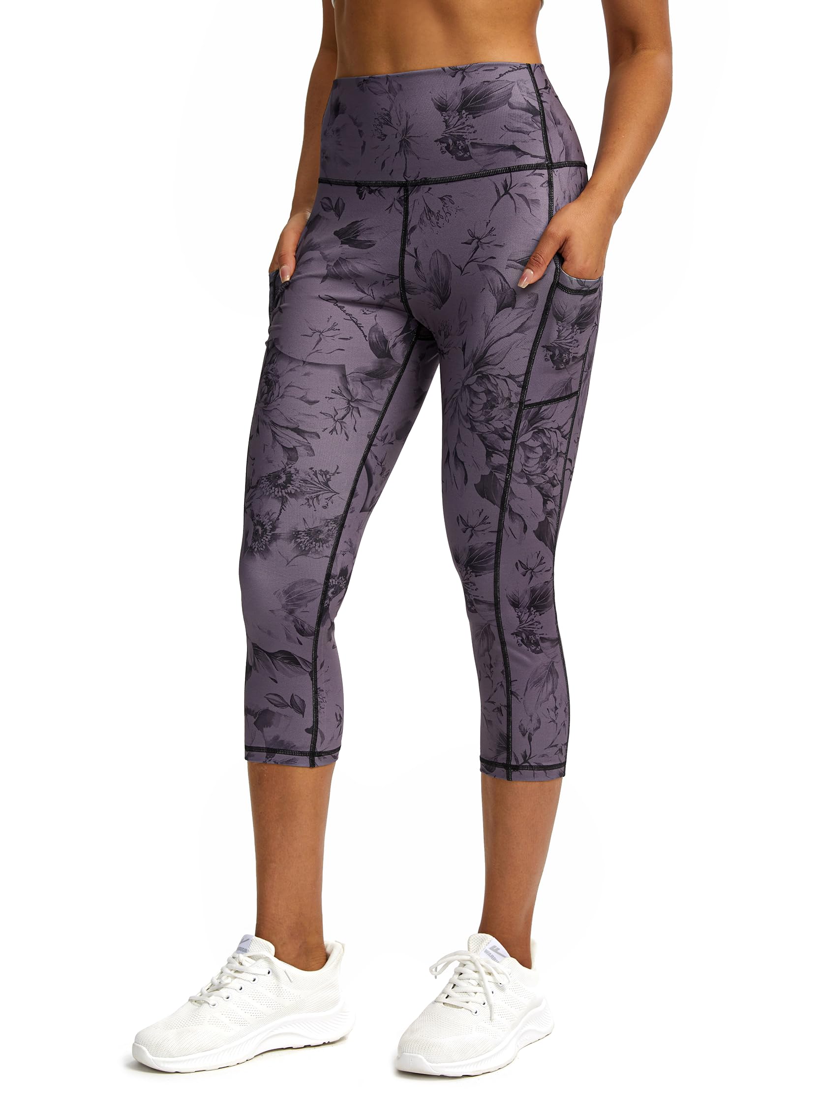 Pantacourt pour femme, legging pour femme, contrôle du ventre, pantalon de yoga avec poches, collant de course à pied, fitness, gym