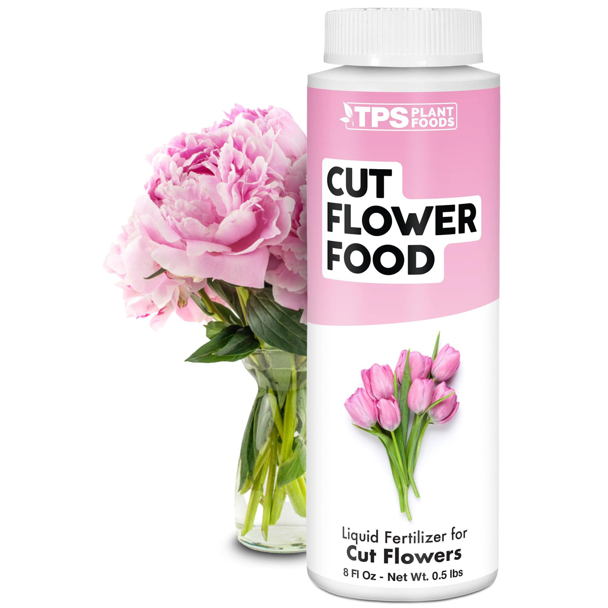Cut Flower Food, Liquid Nutrients to Keep Flowers Fresh Longer, 8 oz (250mL)