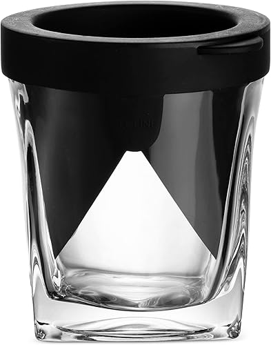 Miniatura 8 de Godinger Juego de regalo de cristal de whisky, vasos de whisky y molde de hielo de silicona, glaciar de whisky, vaso de vidrio de whisky antiguo y