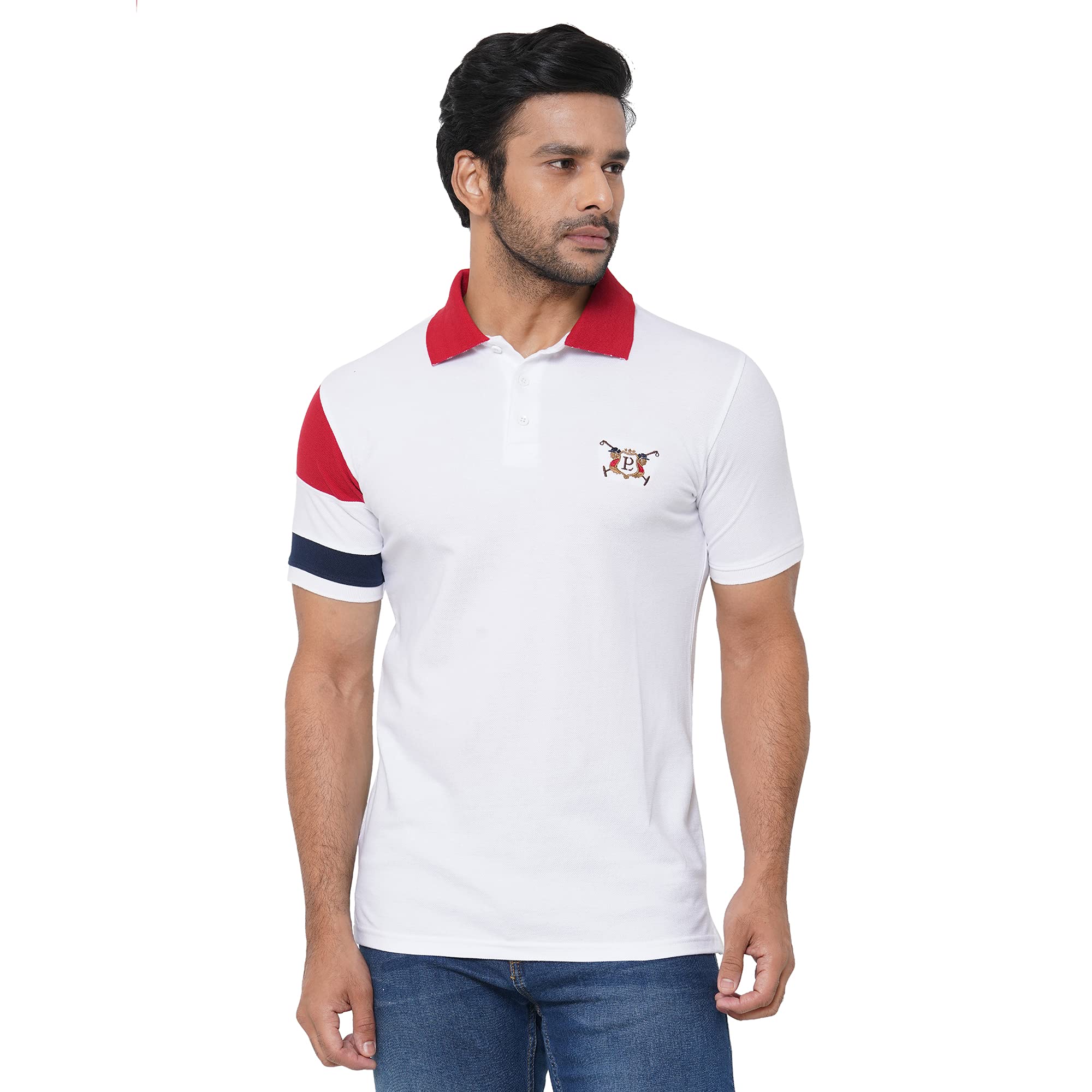 LOS POLISTASMen's Pure Cotton Printed Polo T-Shirt