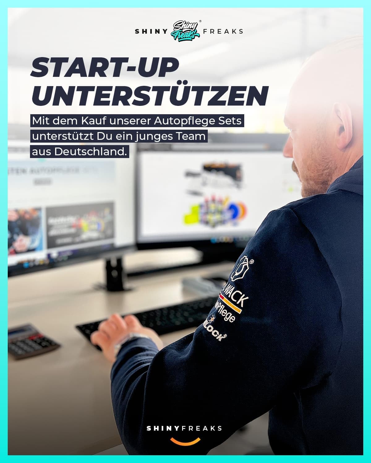 chemicalworkz EVO Mini Akku Poliermaschine 25-teiliges Set I Exzenter & Rotation I mit Akkus Adaptern Stütztellern Pads Sonax-Polituren und Zubehör