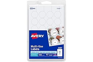 Avery Removable Print or Write Labels for Laser and Inkjet Printers (5408)