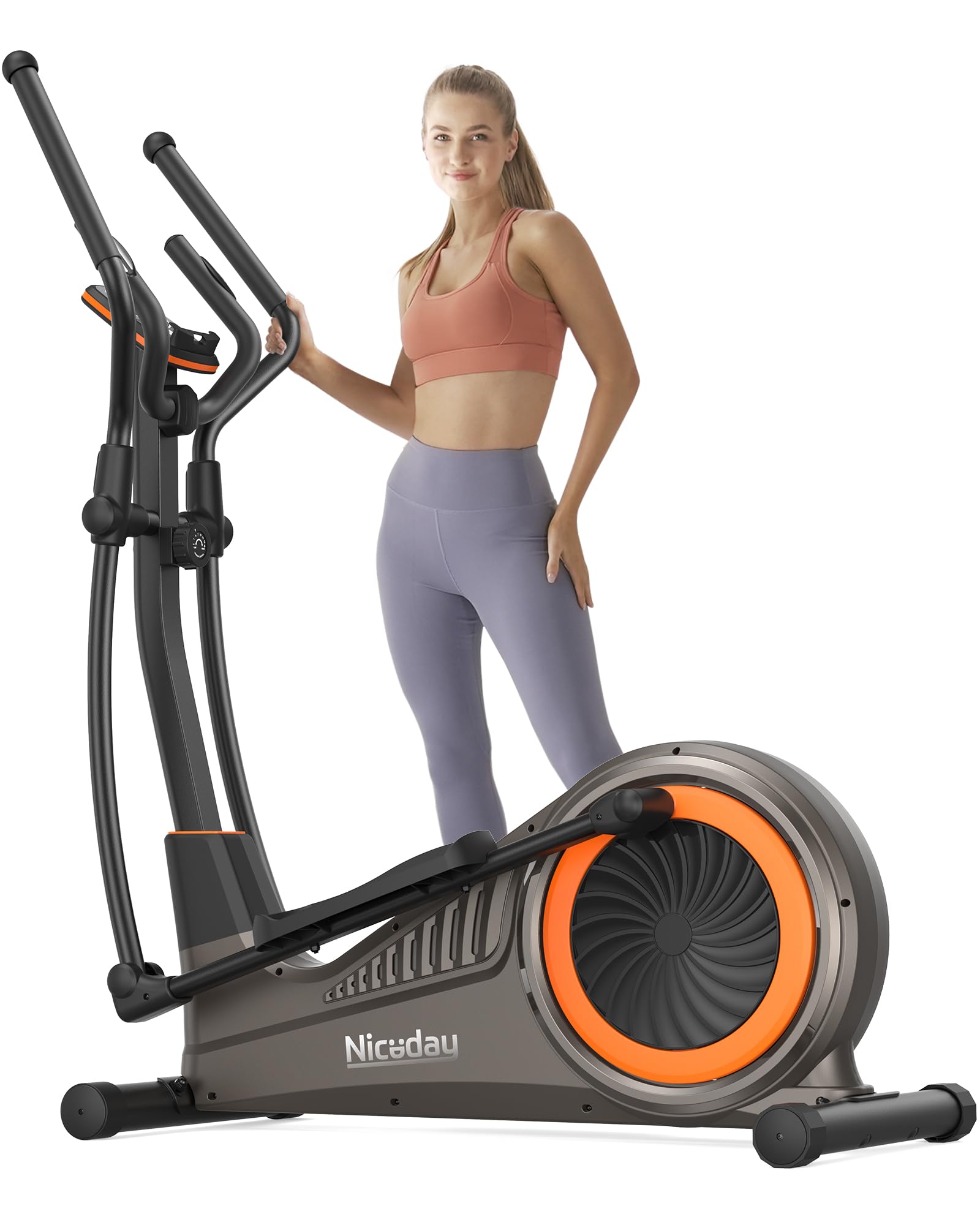 Niceday Elliptical Machine, Elliptical Exercise Machine for Home with Hyper-Quiet Magnetic Driving System, Elliptical Trainer with 15.5IN & 20IN Stride, 16 Resistance Levels, 500LBS Loading CapacityNiceday Elliptical Machine, Elliptical Exercise Machine…