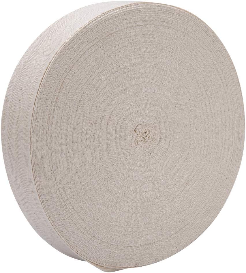 Cotton Tree Wrap Tape, Bonsai Grafting Bandage for Fruit Trees and Potted Plants, Sturdy Breathable Material, Easy to Apply with String (4CM white)