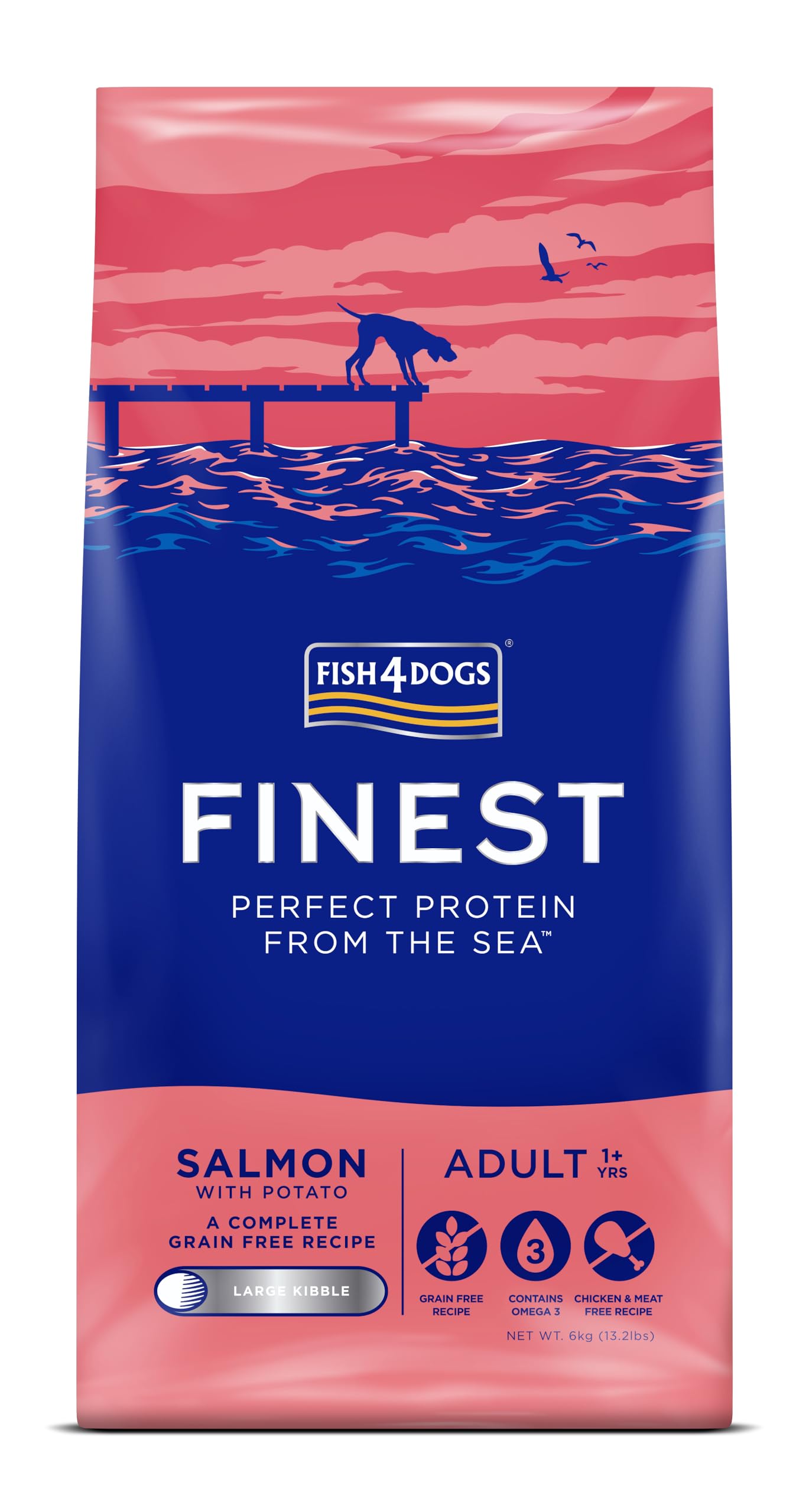 フィッシュ4ドッグ ファイネスト アダルト サーモン 大粒 6kg Amazon.co.jp: フィッシュ4ドッグ FISH 4 DOGS ドッグフード