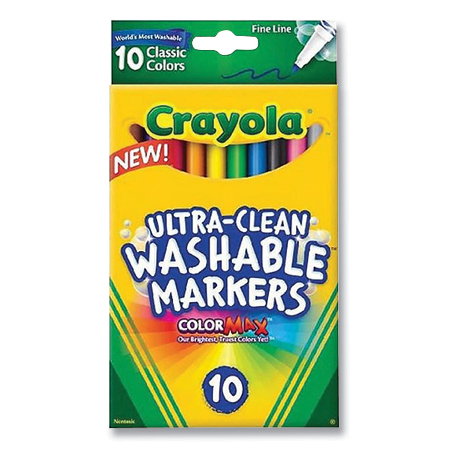 58-7852 Ultra-Clean Markers 10 Pieces - Multicolor