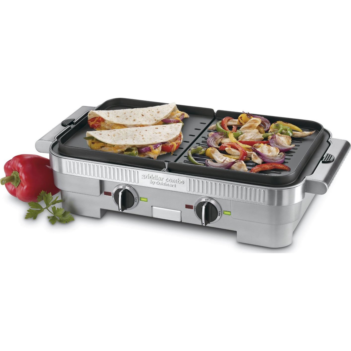 Amazon.com: Cuisinart GR-55 Griddler Stainless Steel Nonstick