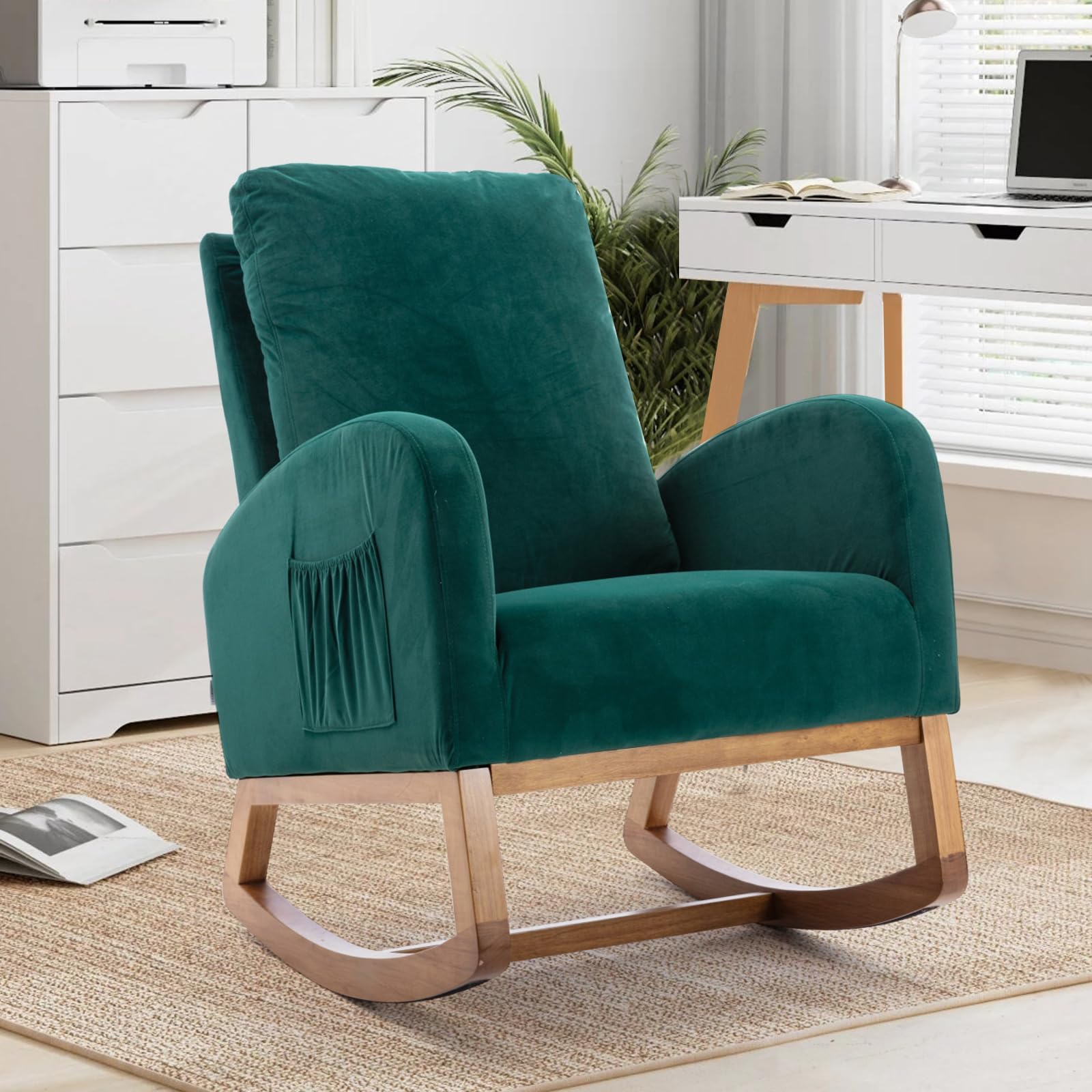 Poltrona Dondolo LOERSS Poltrona Reclinabile,aliante,Sedia A