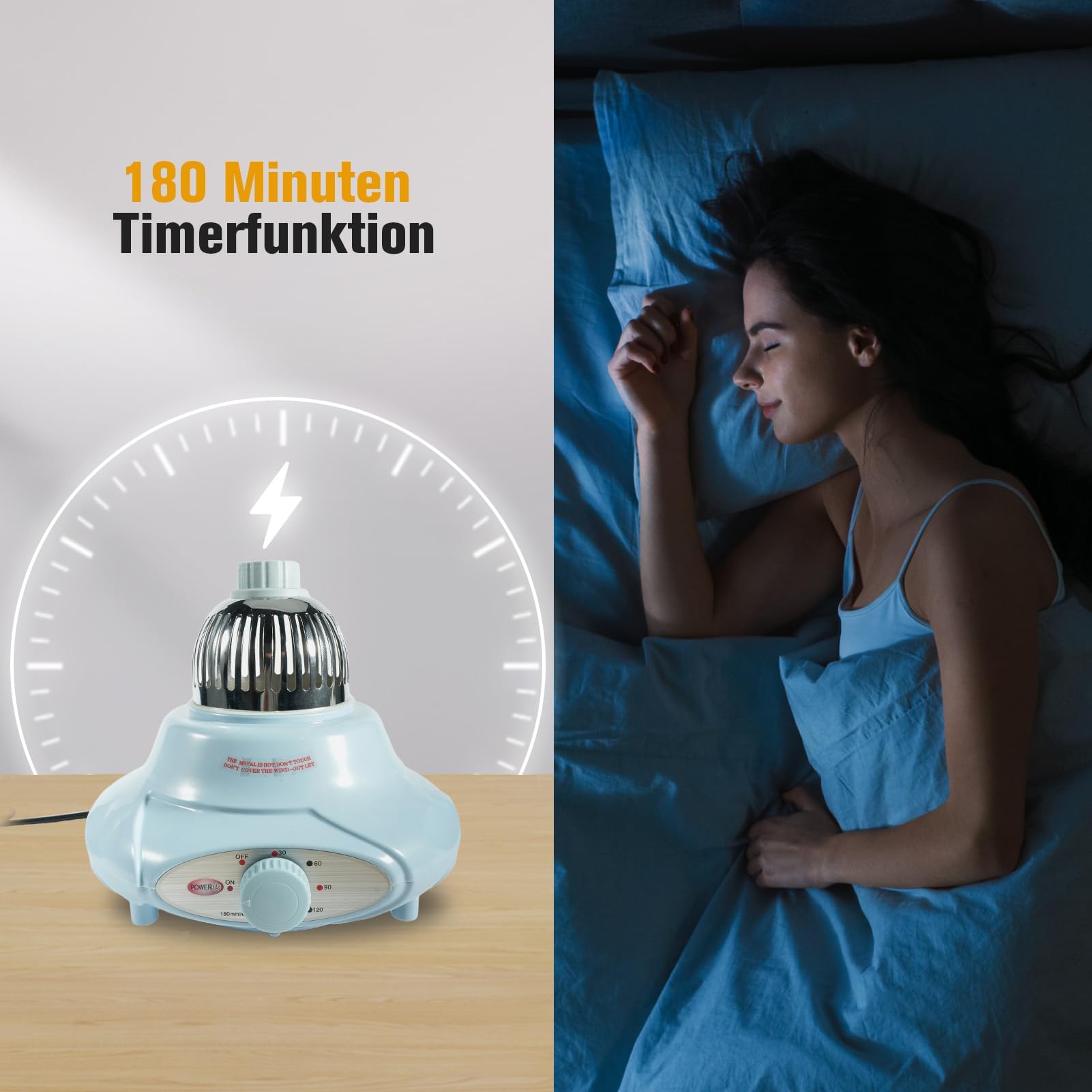 ColdShine Elektrischer Wäschetrockner Tumble Dryer 2-stufiger Faltbarer elektrischer Wäscheständer aus Edelstahl Trockner mit Time 10 kg Kleidung Automatische Abschaltung
