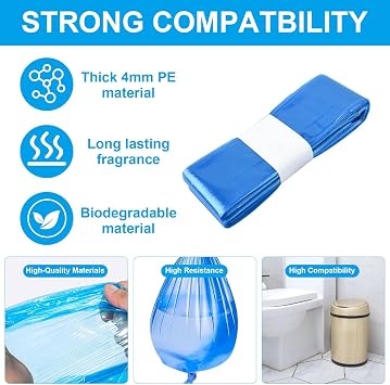 6 Pack Nappy Bin Refill Bags(26 cm x 4.5m)