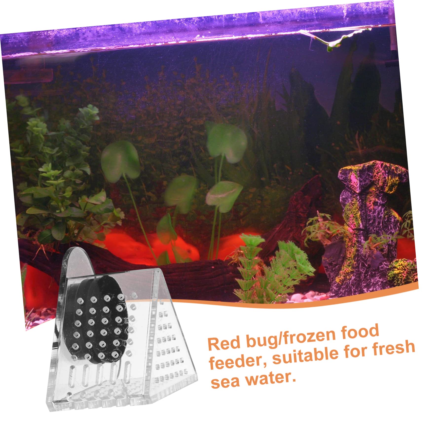 2 STK Ernte Garnelen Fütterung Gerät Aquarium Werkzeug Futterspender Für Aquarien Futterbehälter Für Rote Würmer Fischfütterungsvorrichtung Köder-Feeder Acryl Gefroren Fischfutter