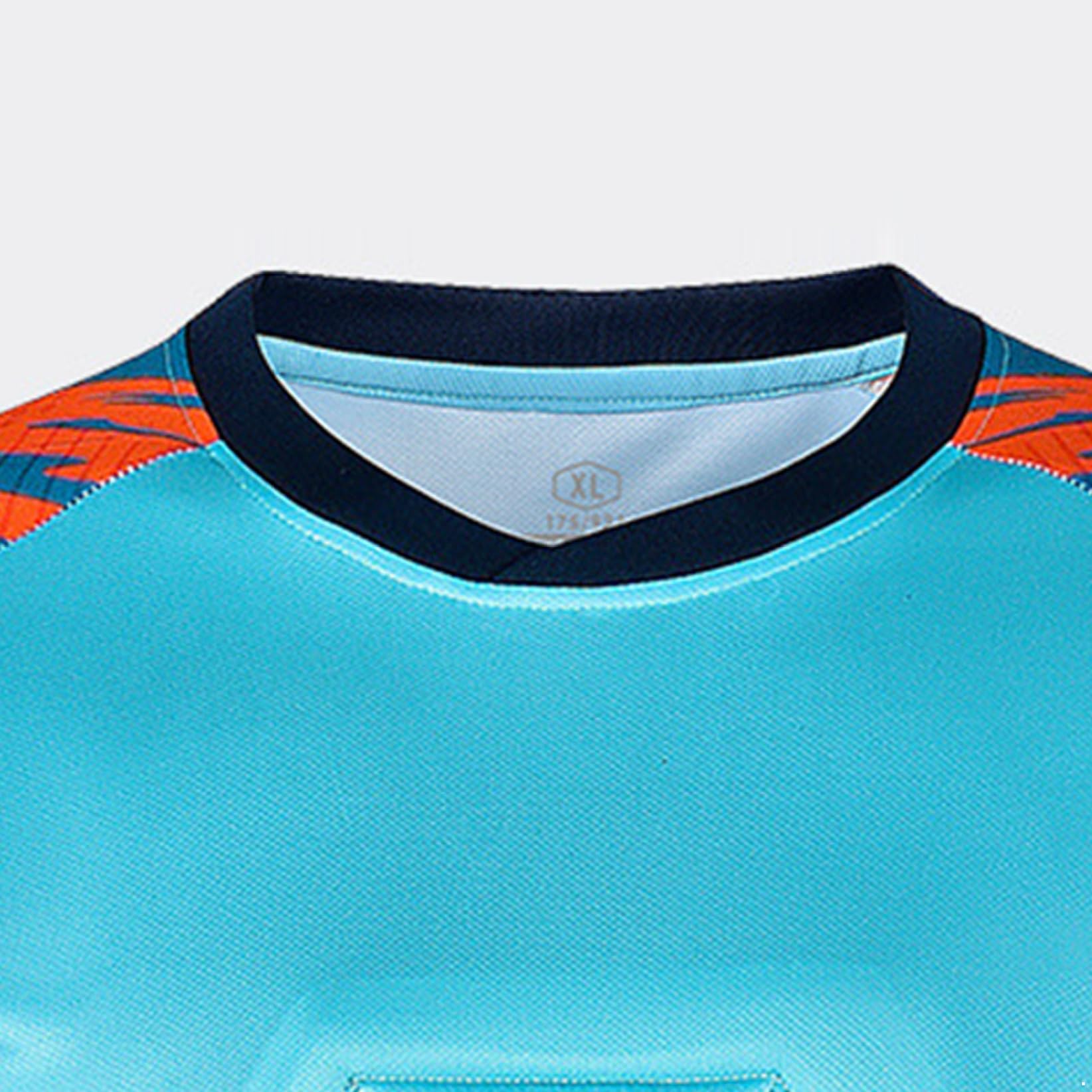 Conjunto de camiseta de portero de manga larga para hombre con pantalones cortos, juego completo de camiseta de portero, camiseta de visitante, entrenamiento, correr, correr