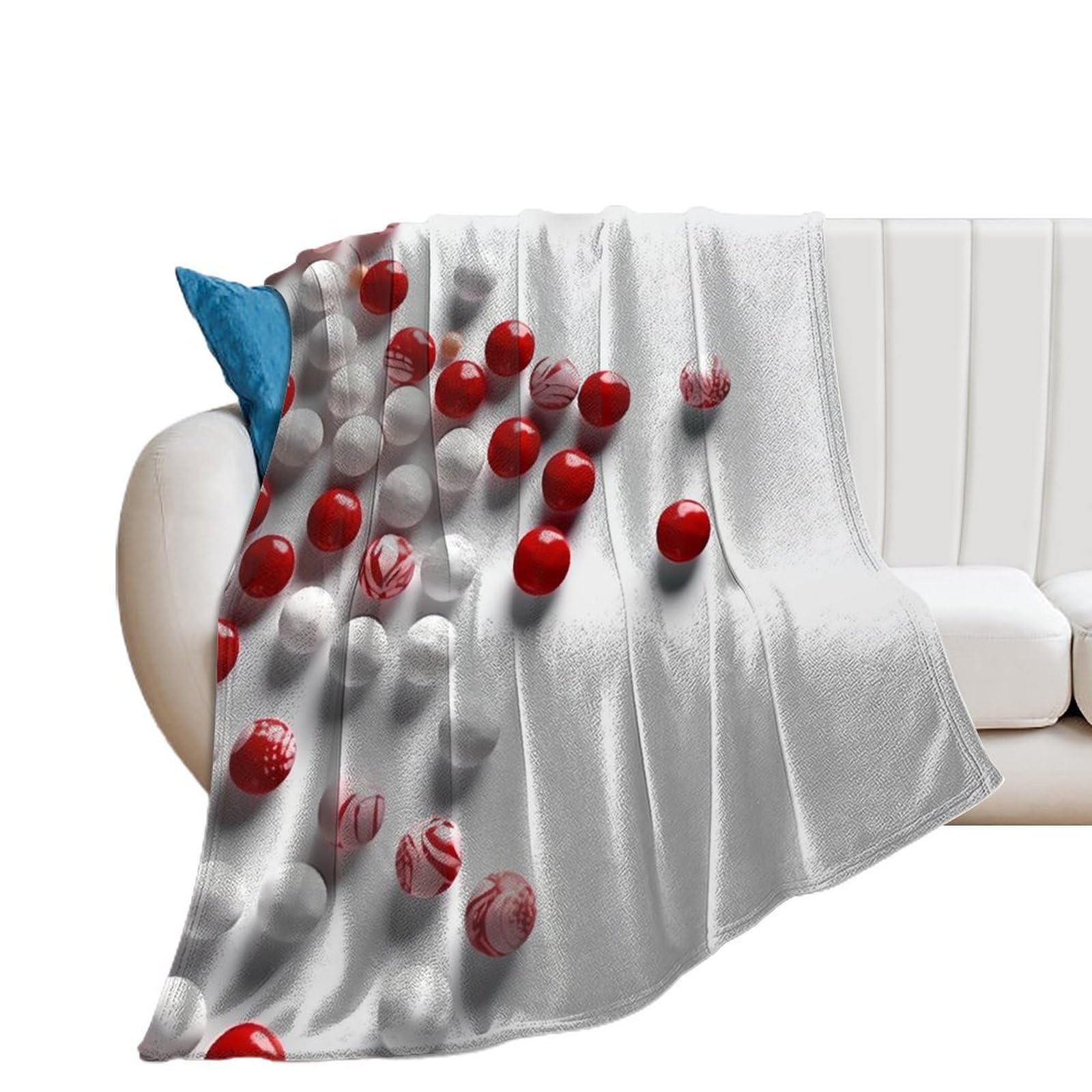 Couverture en flanelle chaude hiver légère pour lit et voyage