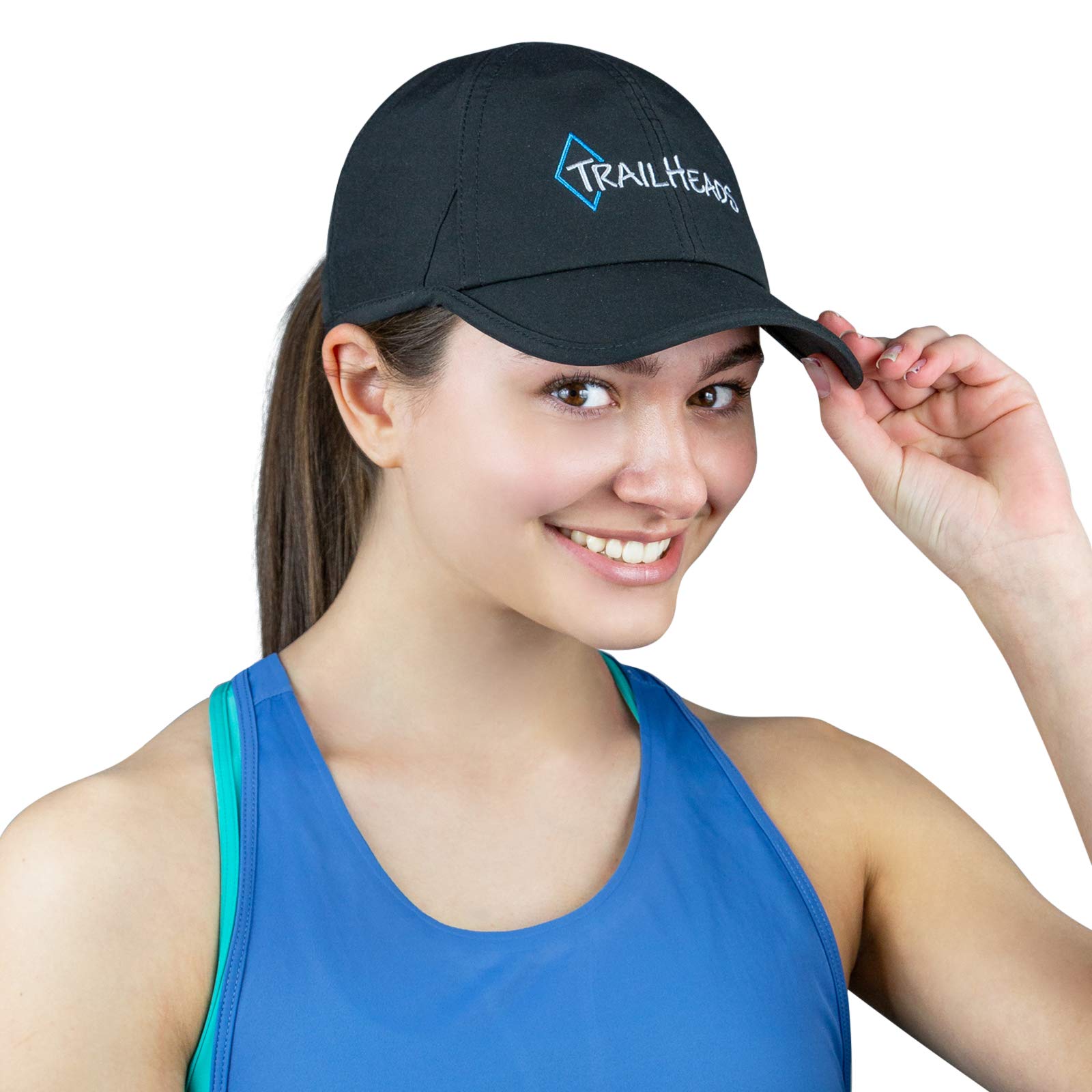 TrailHeads UV Protection Running Hats for Women, 50+ UPF - Summer Hats for Women Baseball Cap - Tennis, Golf, Gym, Workout