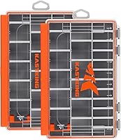 KastKing HyperSeal Waterproof Tackle Box 3600/3700 - Adjustable Dividers, Lure Organizer for Fishing Gear Storage