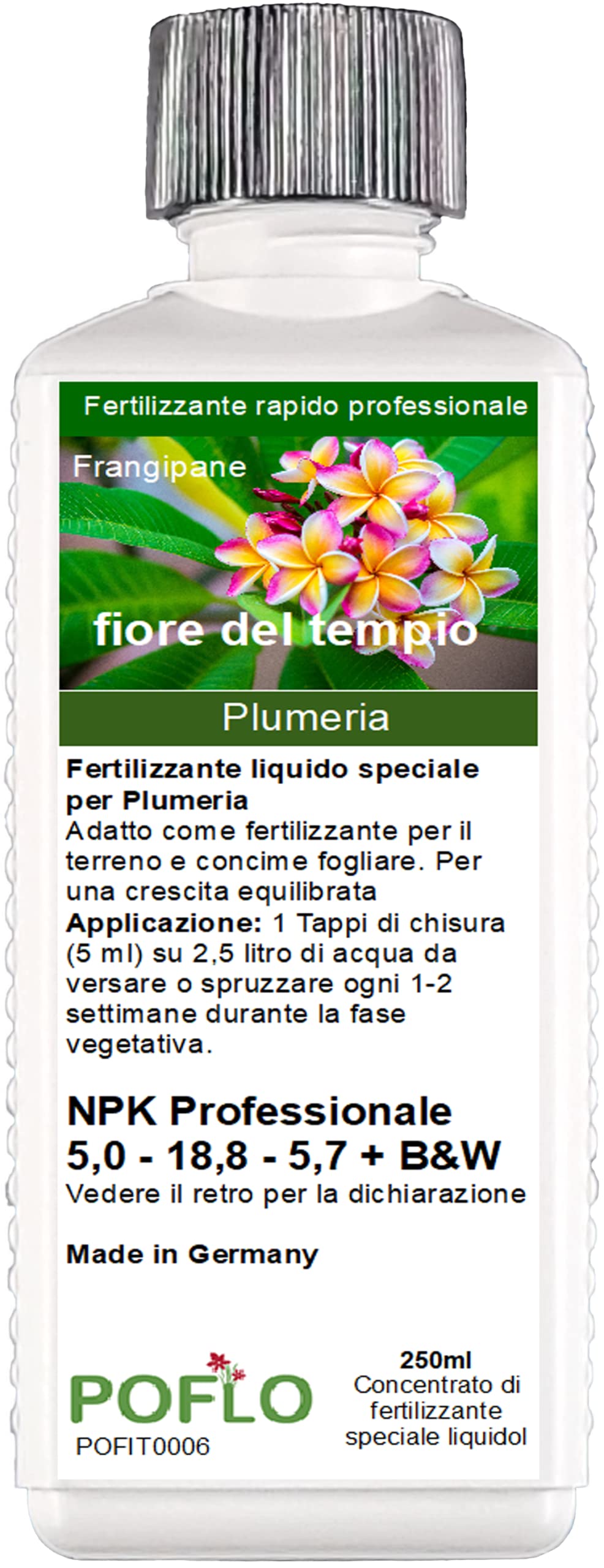 Fertilizzante Per Frangipane E Plumeria - 250 Ml, Formula Professionale NPK - Foto 3