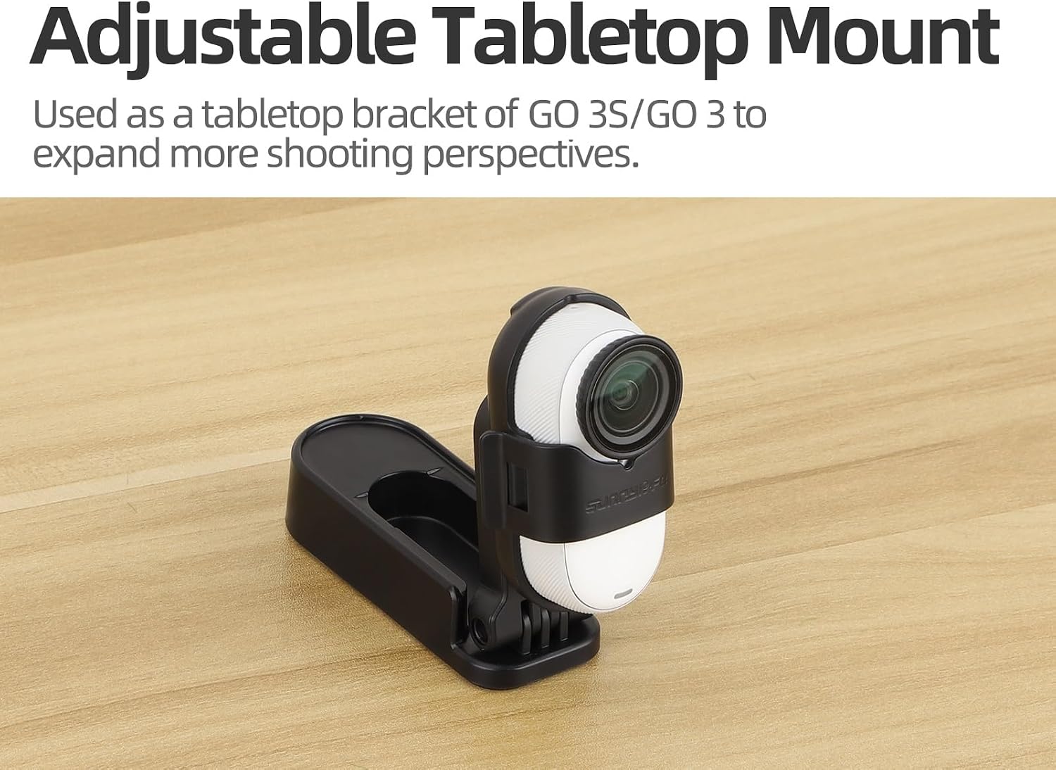 BTG 360° Rotation & Foldable Magnetic Mount Compatible with insta360 Go 3/Go 3S Accessories Adjustable Tabletop Mount
