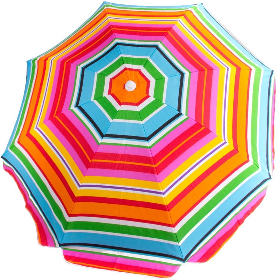 RAINDEER New 2022 Cloudnine 80" Beach Umbrella with Tilt and Carrying Bag SPF 40+ Super Strong Ribs