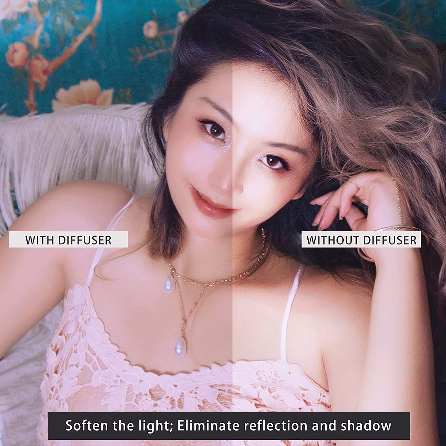 Byged 14 inch Ring Light Softbox Diffuser Nylon White
