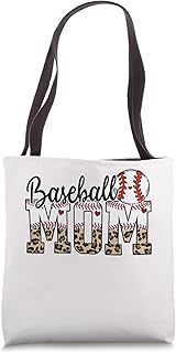 Women mom game player team mama sports kid support baseball Tote Bag