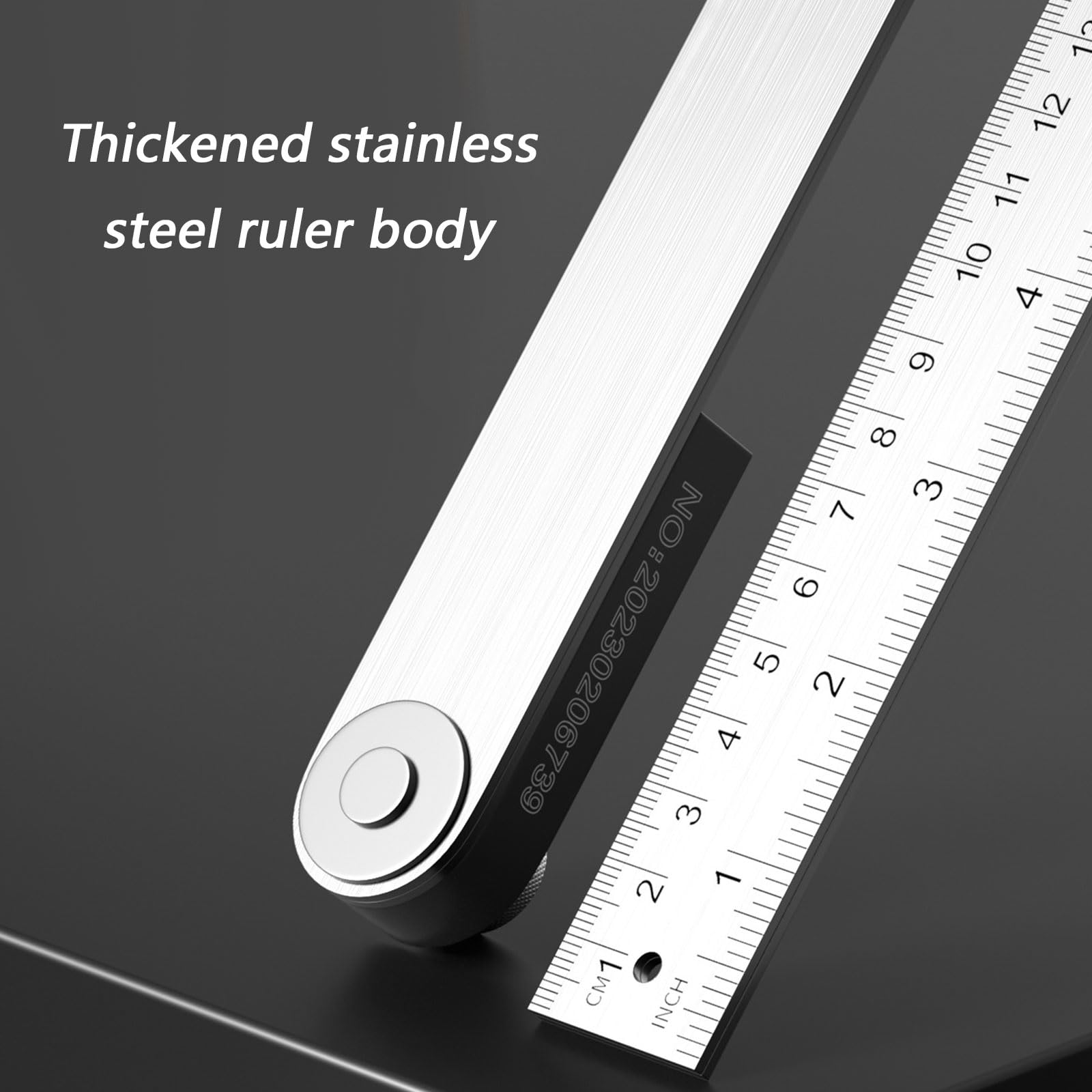 Righello per angoli digitali da 360 gradi con display LCD precisione per ingegneri Goniometro in acciaio inossidabile Cerca angoli digitali Goniometro in acciaio inossidabile Display LCD