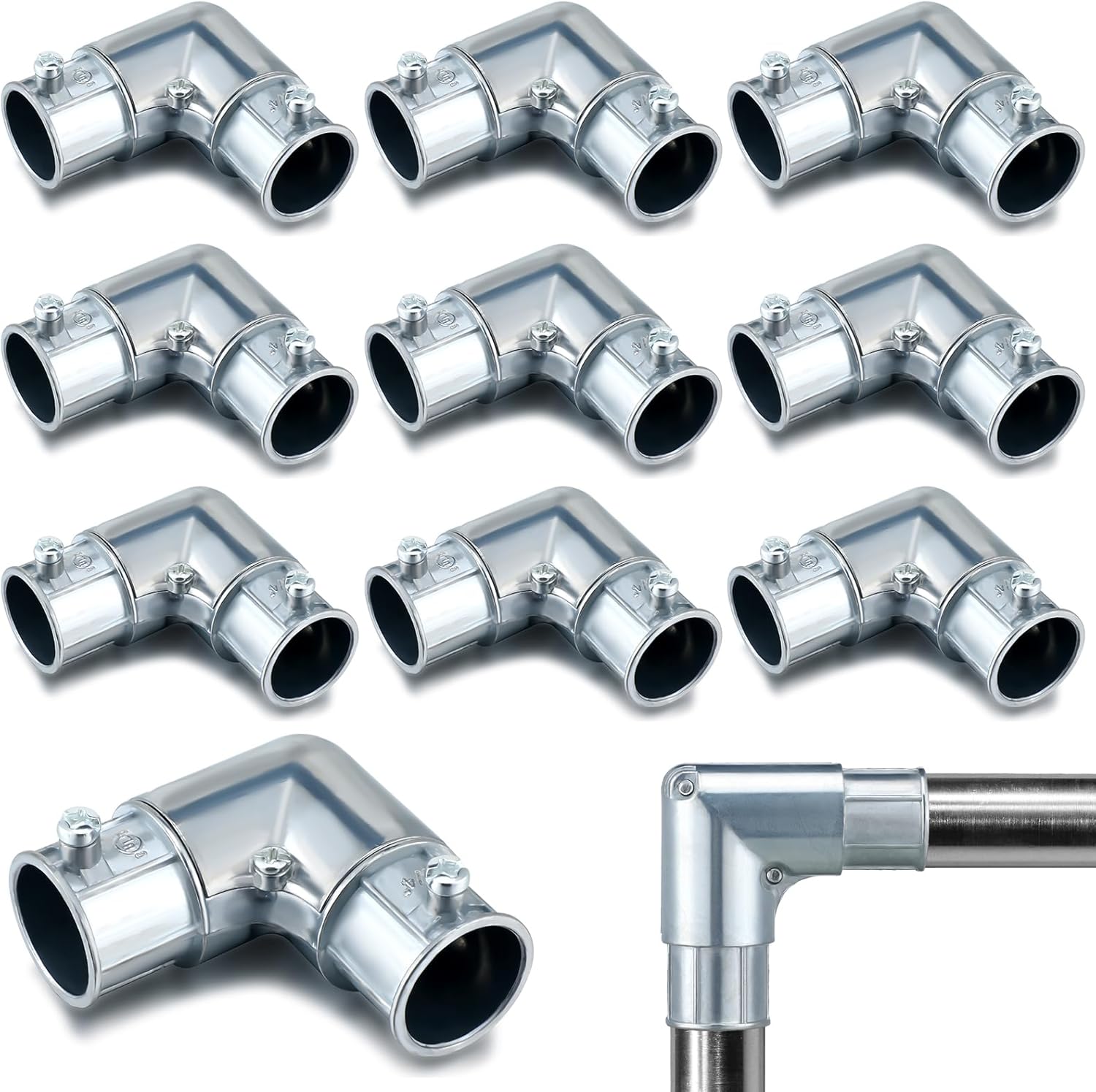 Gisafai 10 Pcs EMT Conduit Fittings Inside Corner Pull Elbow, EMT to