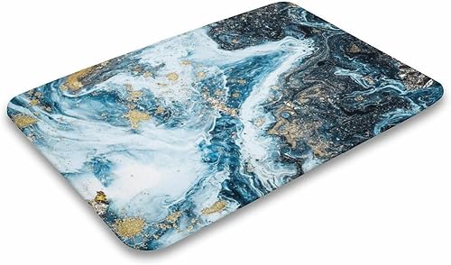 Miniatura 3 de Tapete de baño dorado para baño, súper absorbente, de secado rápido, con parte trasera de goma, antideslizante, tapete de baño de diatomita, regalo