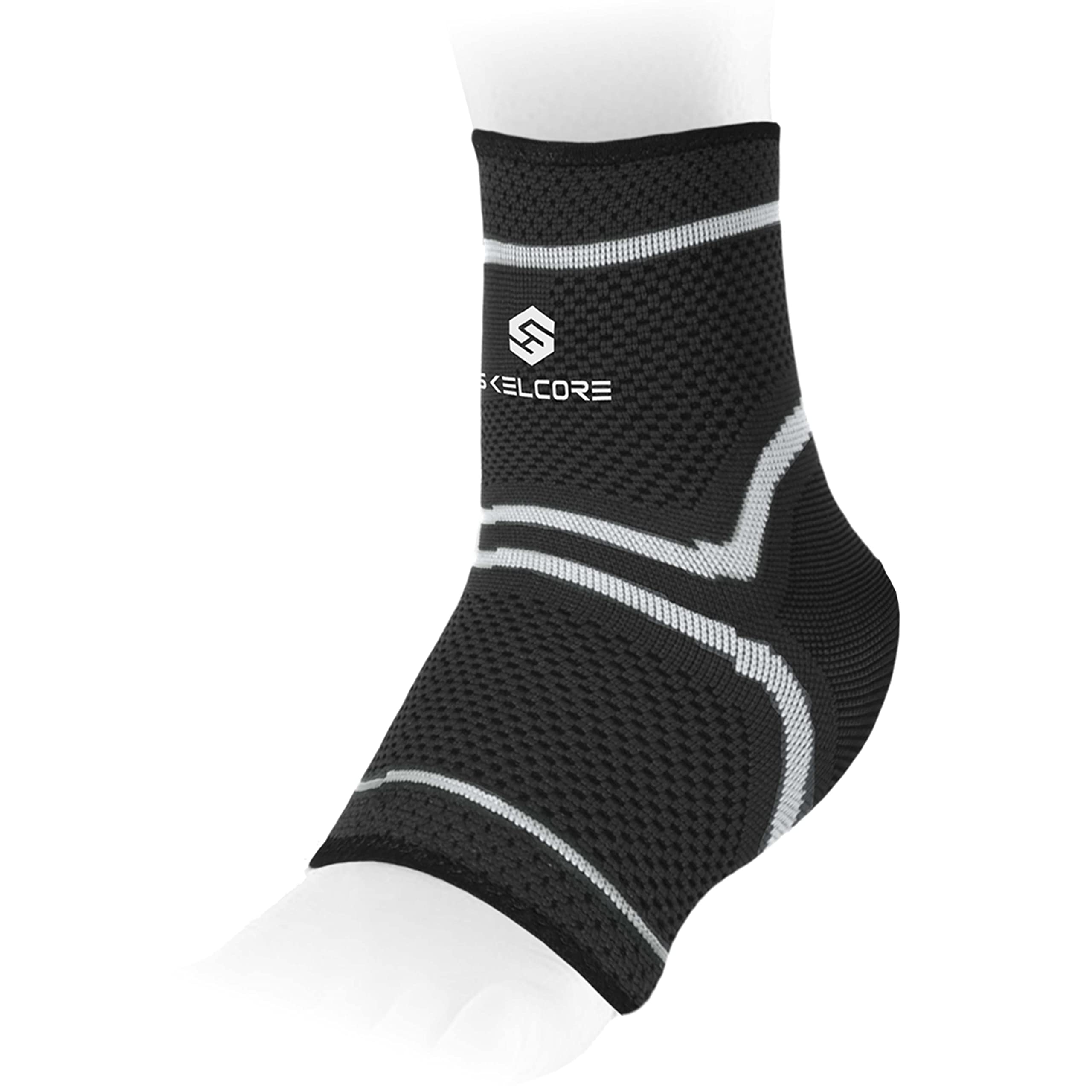 Skelcore Ankle Brace Compression Sleeve | Plantar Fasciitis Sock with Arch Support for Pain Relief, Swelling & Sports Recovery – USA Fitness Brand (Medium)-image-29