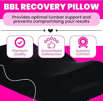 BBL Pillow After Surgery Lifting Cushions, Soft Butt Cushion BBL Post Surgery Supplies with Drawstring Bag, Butt Pillow Cojin Post Operatorio BBL Pillow for Sitting Almohada para BBL