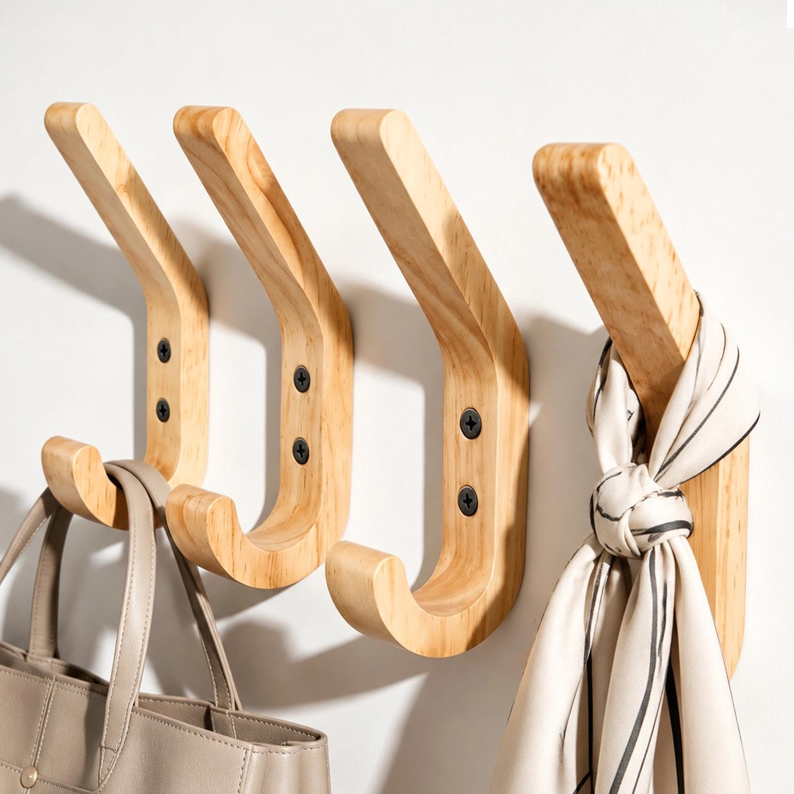 porte-manteau mural en bois