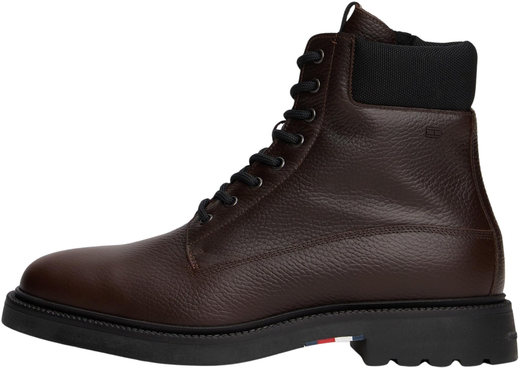 Tommy Hilfiger Men’s Comfort Leather Ankle Boots, Brown (Cocoa), 10.5