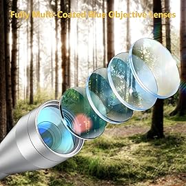 CVLIFE 3-9x40 Optics R4 Reticle Optics Crosshair Scope with 20mm Scope Mounts, Silver