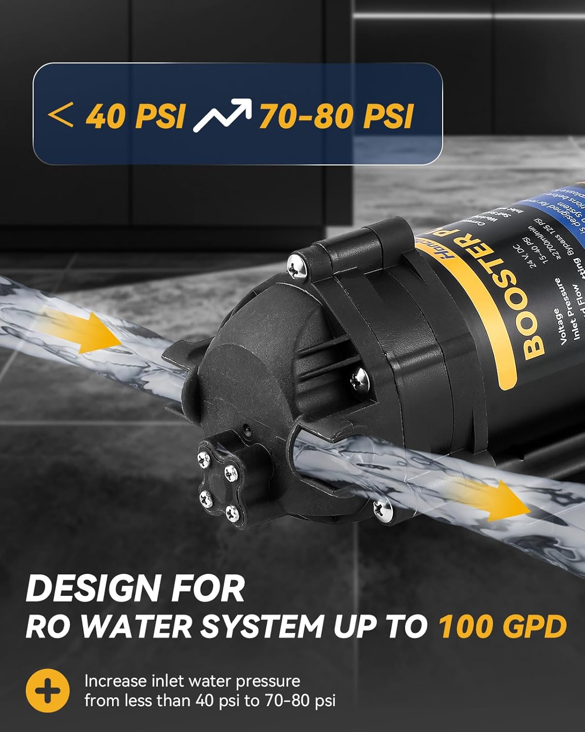 Booster Pump Pressure Increase