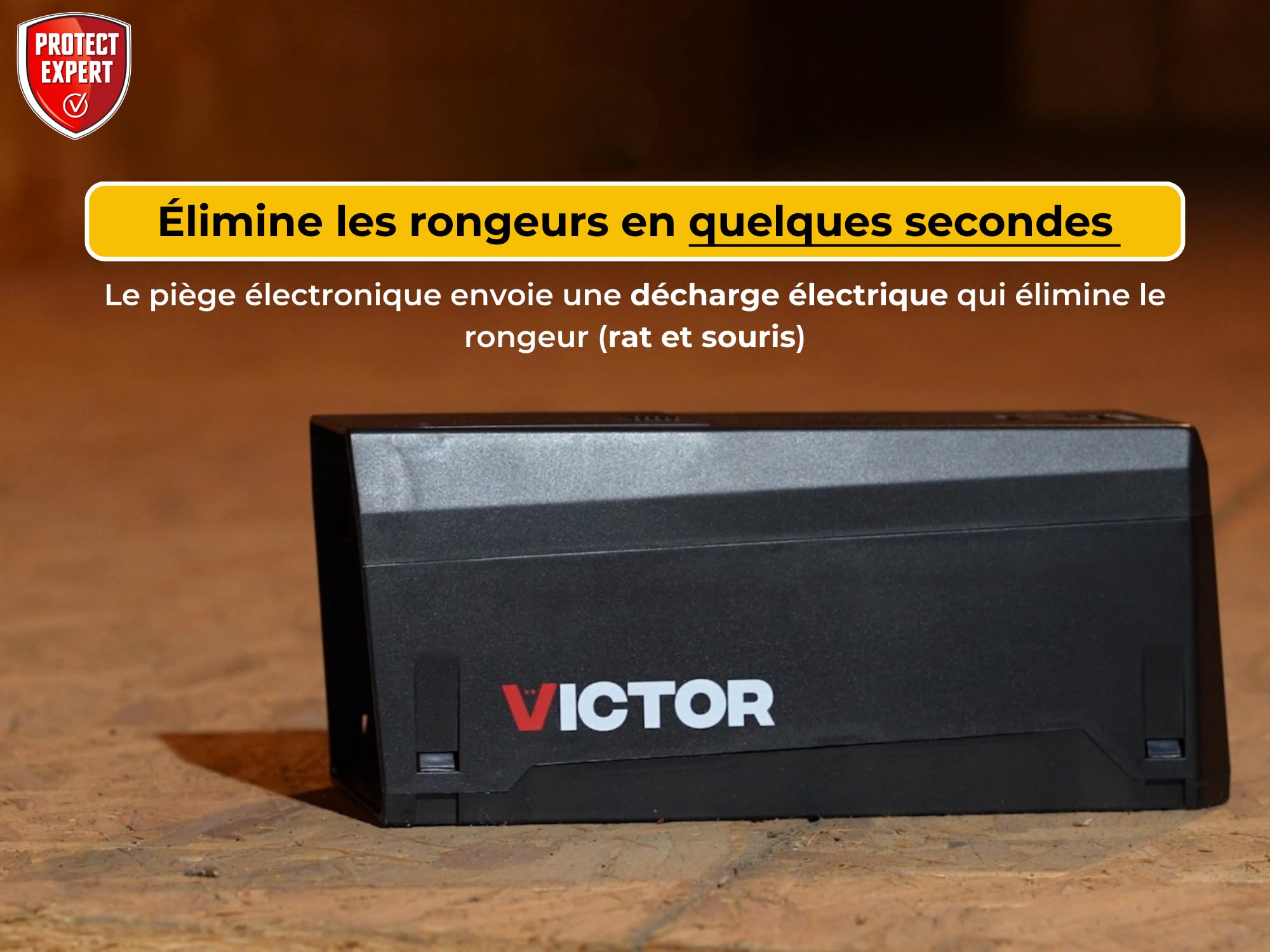 PROTECT EXPERT Trappola elettronica Ratto & Mouse - Veloce & Preciso | Eliminazione in pochi secondi - Fino a 35 roditori per batteria - Nessun contatto - RASOUTRAPN
