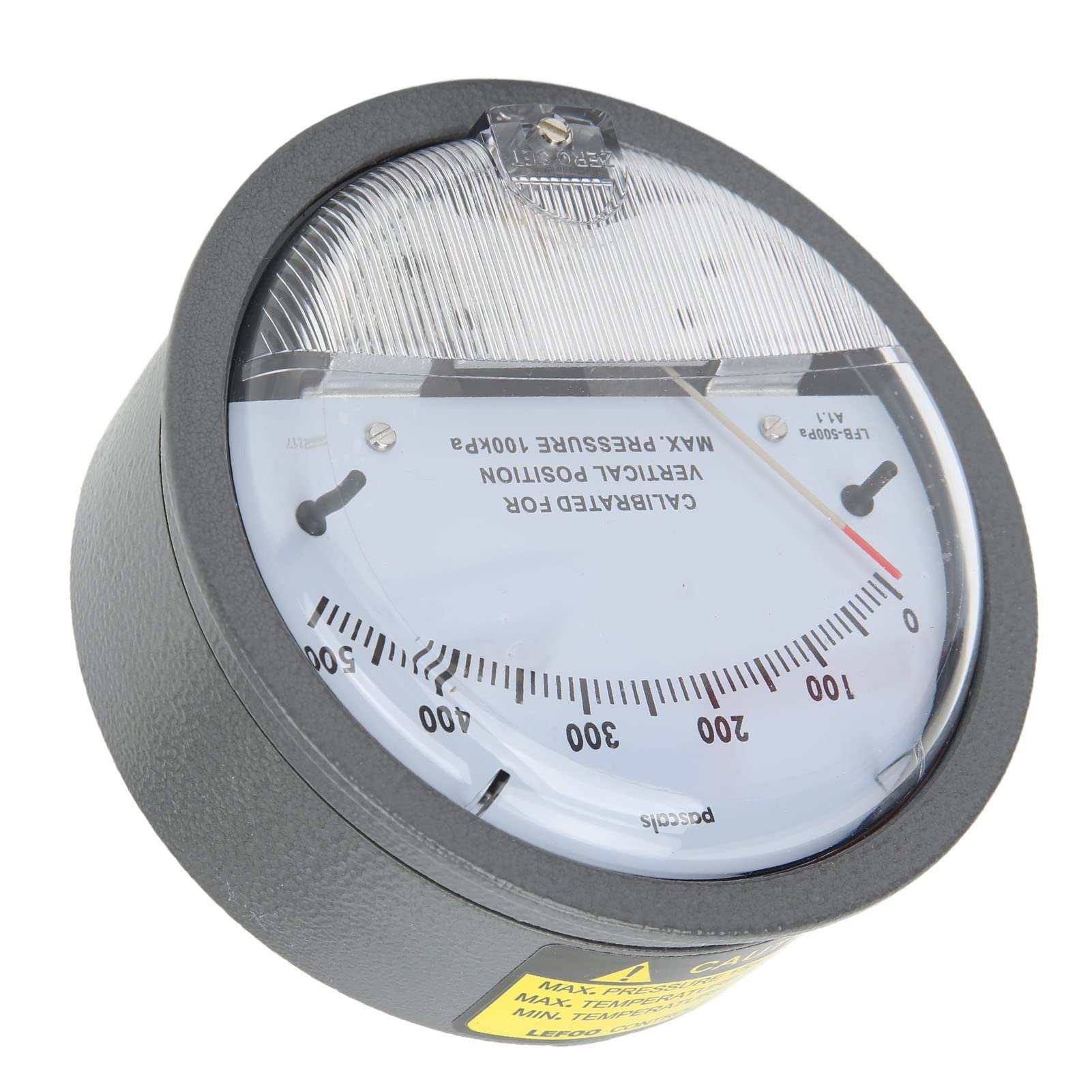 Jeanoko Manómetro de Presión Diferencial, Dial de Presión de 1/8 Pulg. NPT de Visualización Clara Y Duradera para Medir