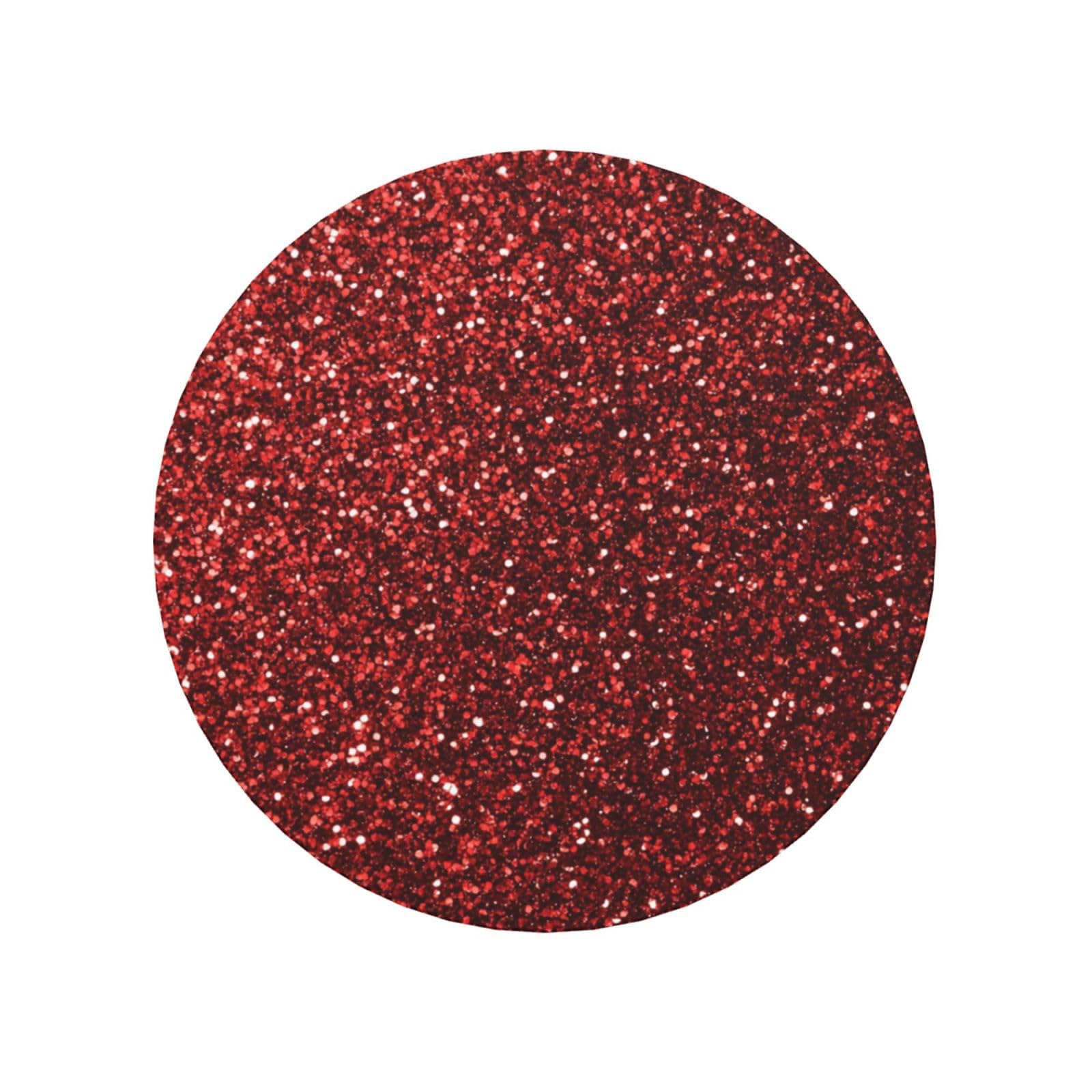 Square Flat Red Color Glitter Round Magnetic Fridge Magnets For Kitchen Durable With Enduring Magnetism