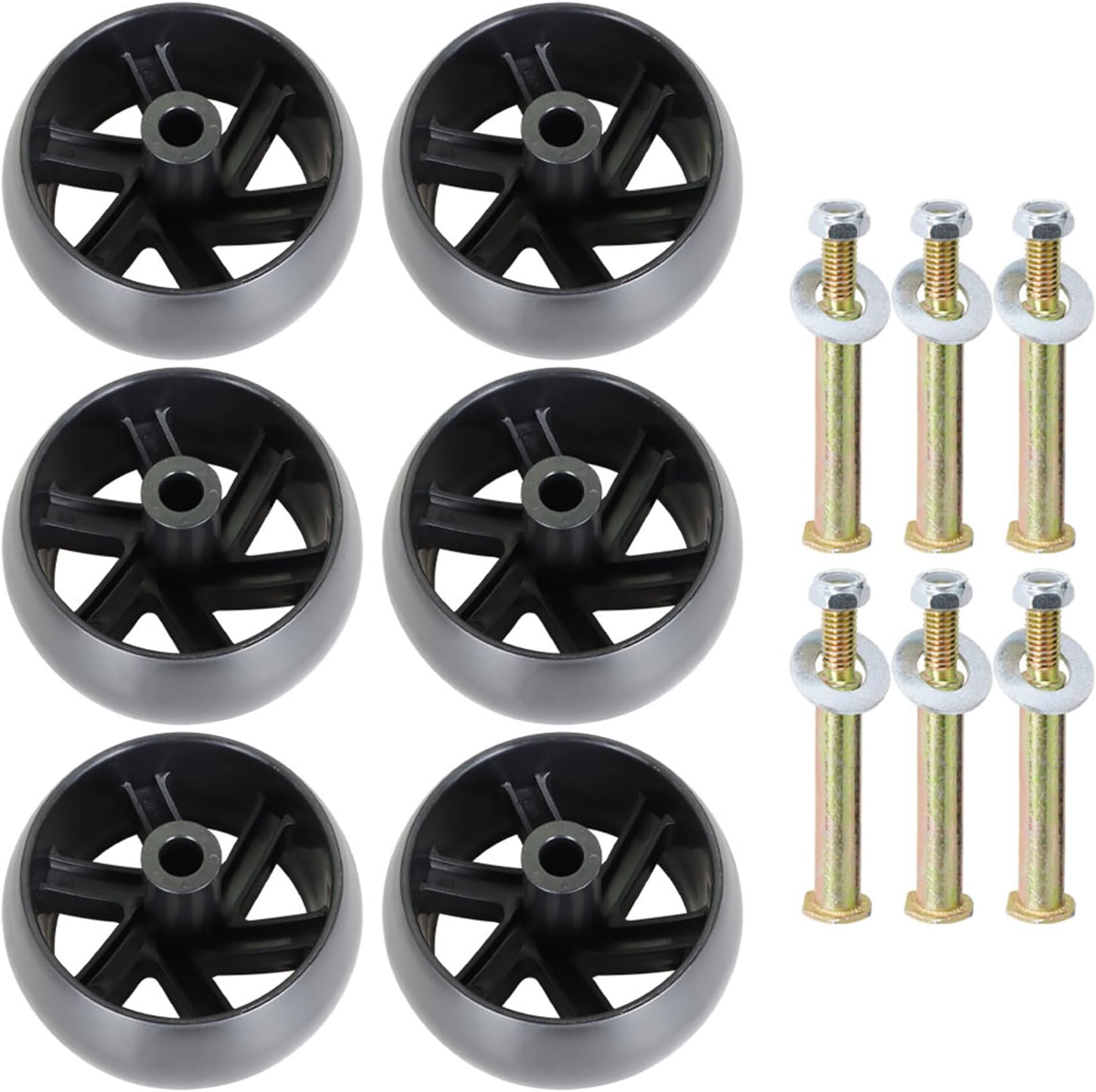 Husqvarna 46 In Mower Deck 4-Pack Husqvarna Mower Deck Wheels & Hardware Kit - Fits AYP/Sears Models, 5" Diameter Husqvarna 532130969 - Foto 7