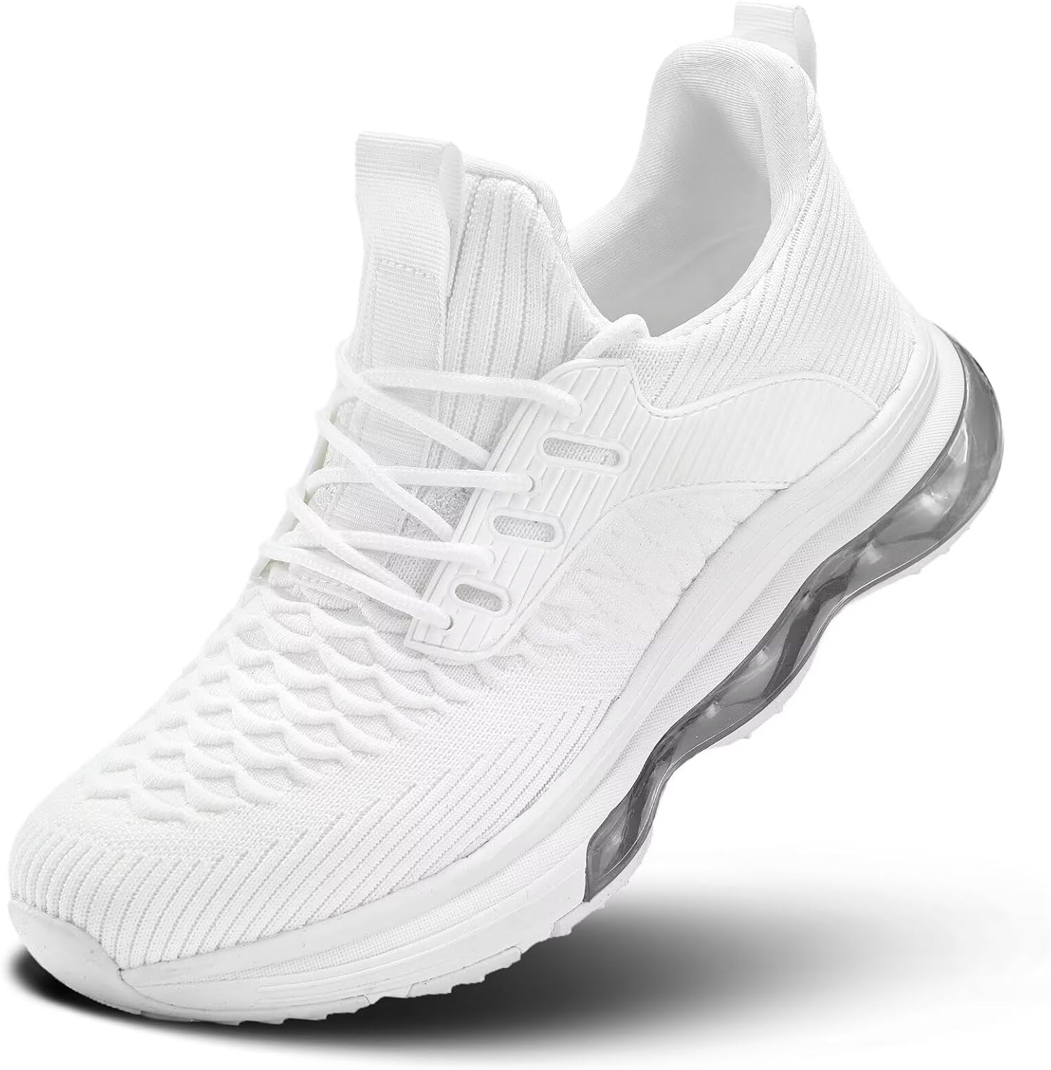 Men's Air Cushion Running Shoes Walking Jogging Fitness Gym Fashion Sneakers Lace Up Casual Comfortable Tennis Sport Athletic Trainers