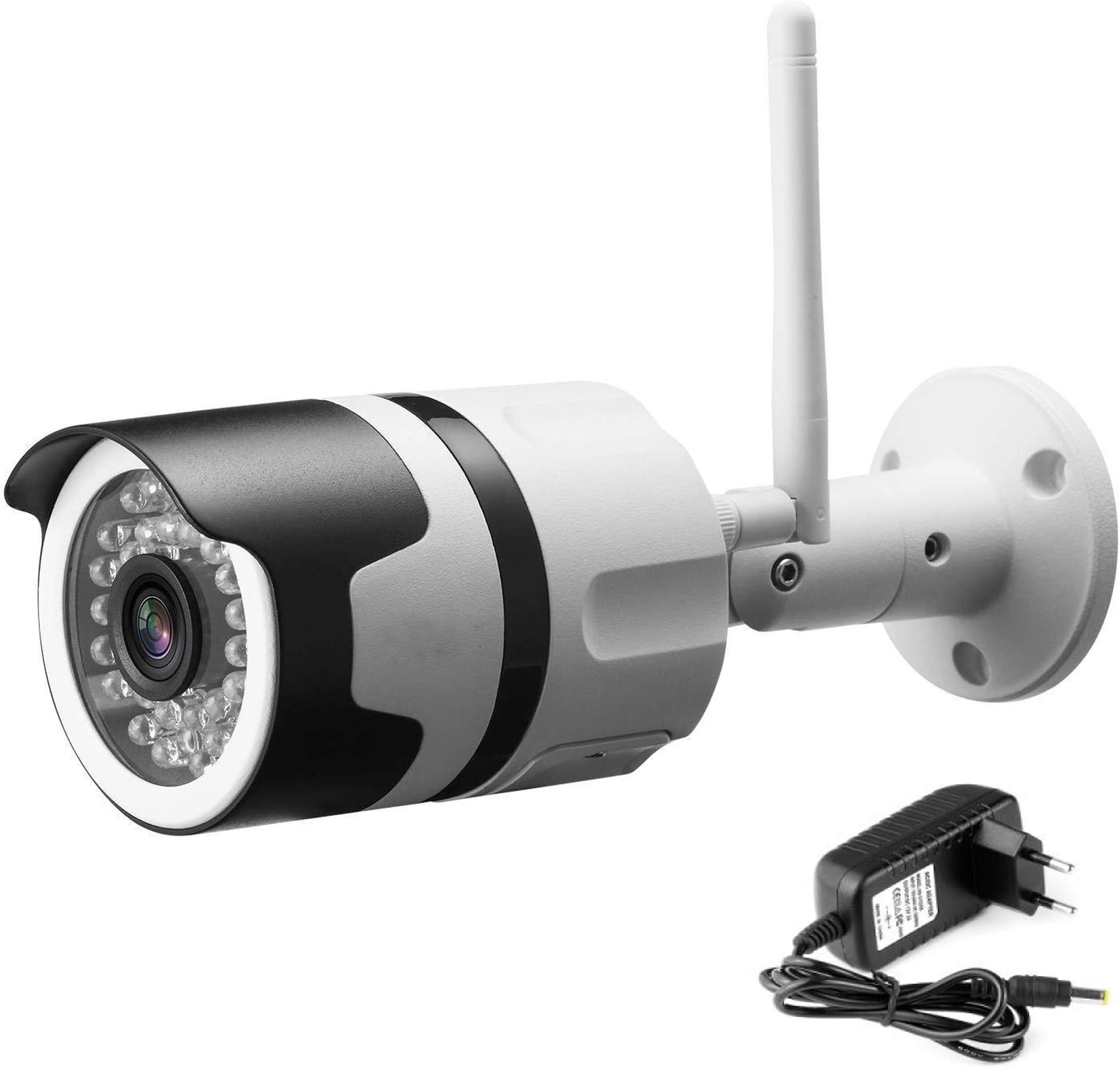 SPYON® WiFi Wireless IP HD Outdoor Weatherproof 960p IP Security Camera CCTV (Supports Upto 64 GB SD Card) with Power Supply