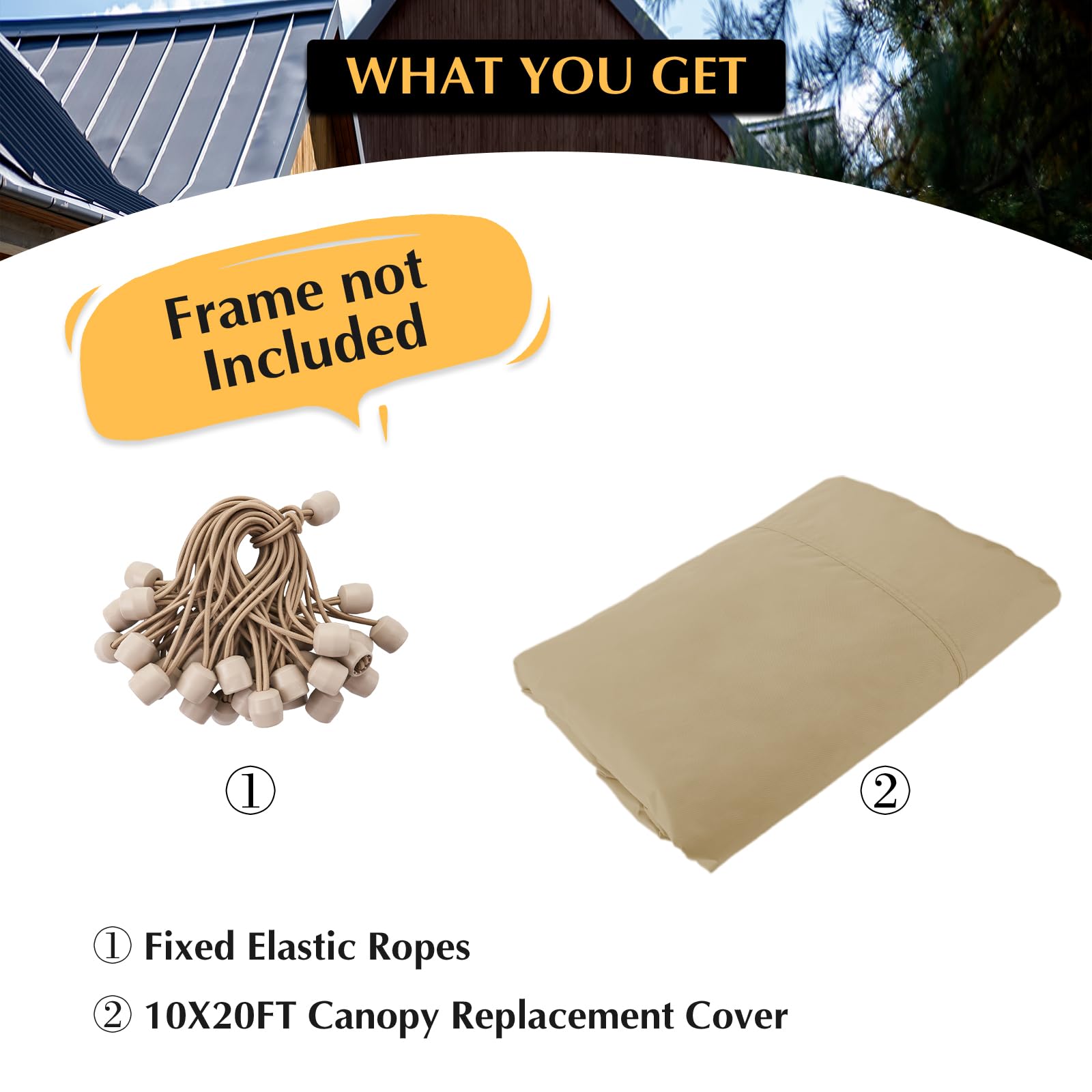 Car Canopy Cover - 10x20 FT Waterproof -5