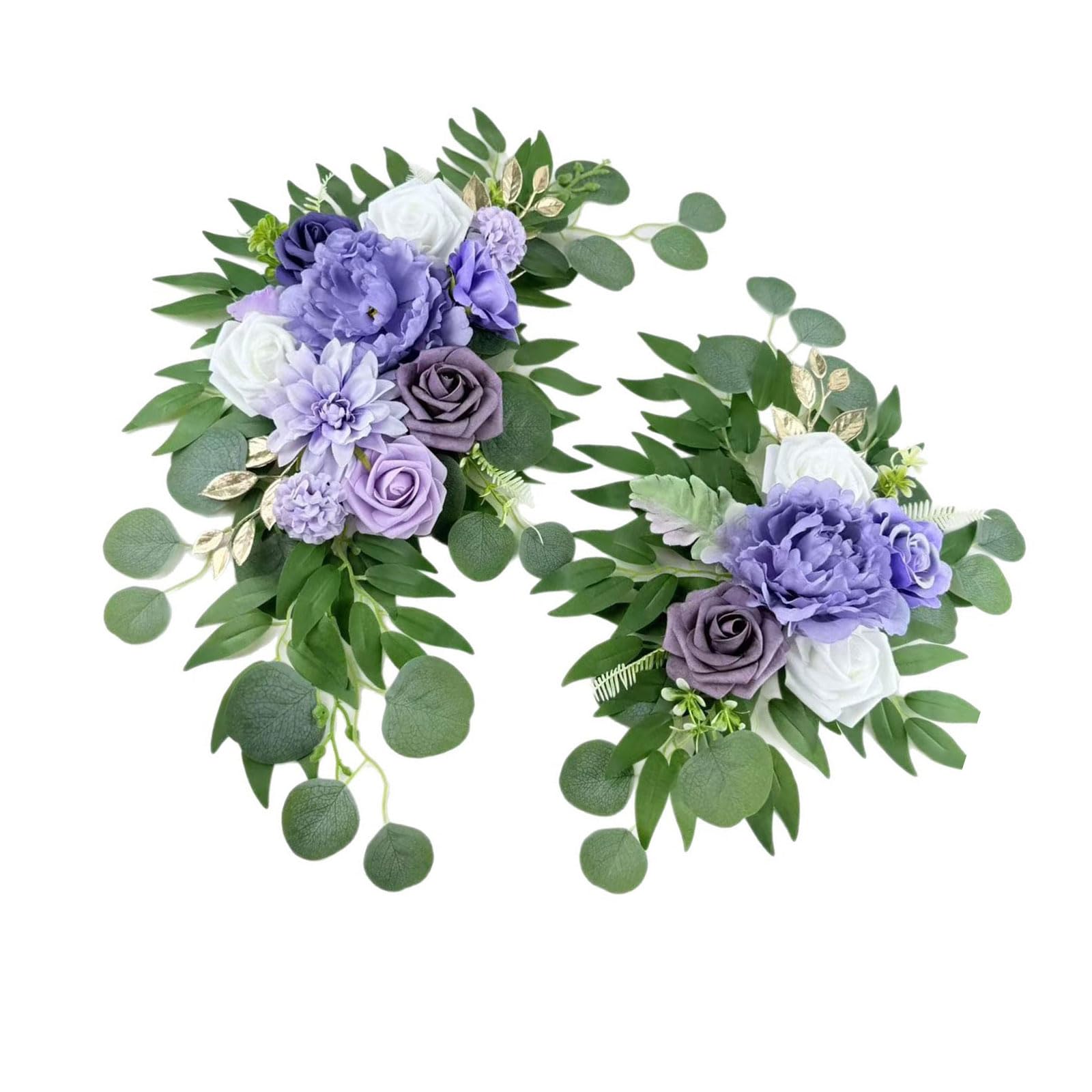 Hredwep Of Delicate Violets Hydrangeas Blooms Wedding Party Home Decoration Ready to Use Silk Hydrangeas Plant Grape Artificial Flower