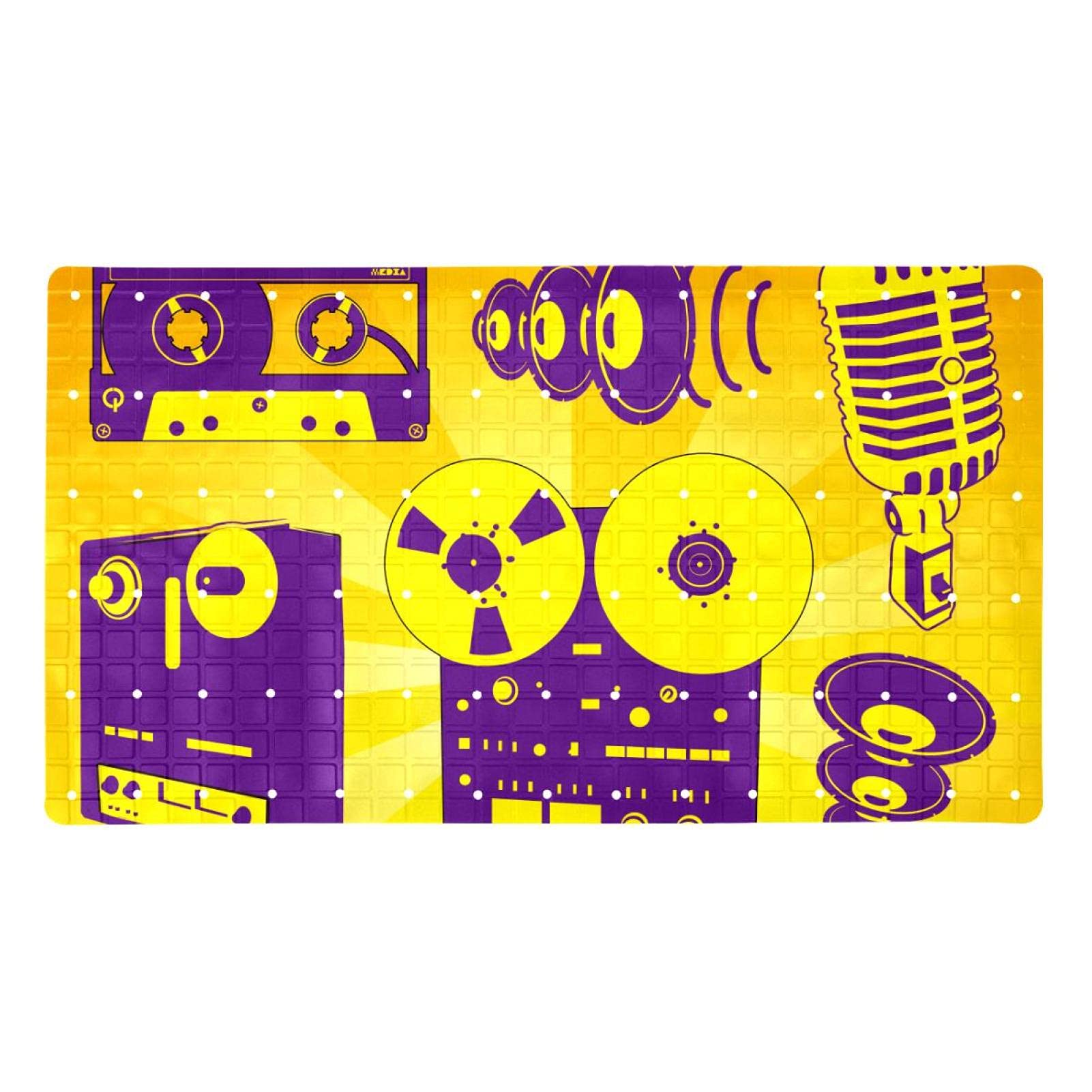 Tapis de bain design musique pour sécuriser la douche des enfants au quotidien
