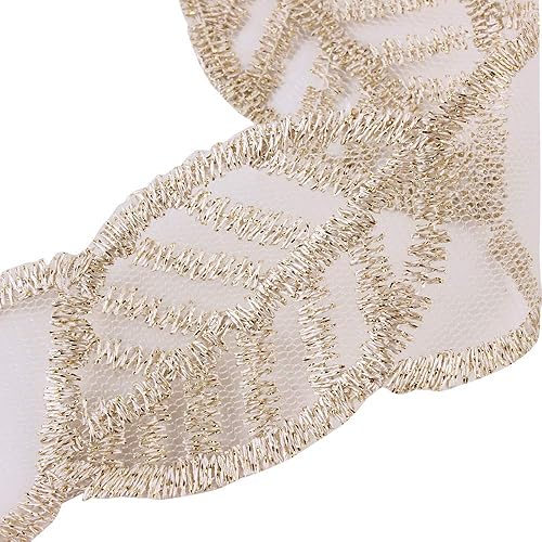 Miniatura 5 de Diademas elásticas de gasa para bebés y niñas de princesa para coser a mano, cuentas de flores de nailon