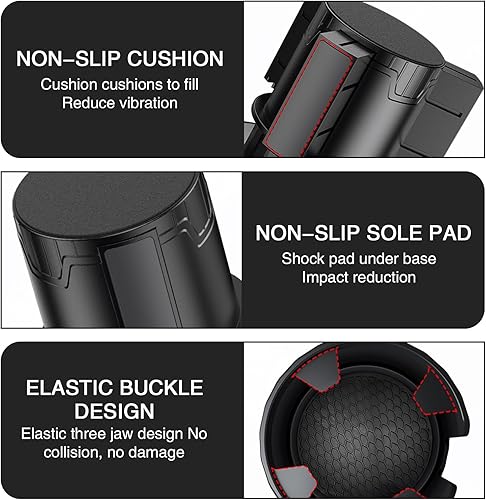 Miniatura 3 de Pack-1 soporte para tazas de conversión de automóvil, dentro de 4.13 pulgadas, soporte de bebida de boca de tazas pequeñas a grandes, base ajustable