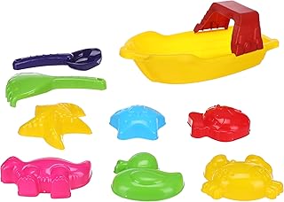 مجموعة ألعاب بتصميم قارب البحر وأدوات، رقم 2، بلاستيك، متعدد الألوان