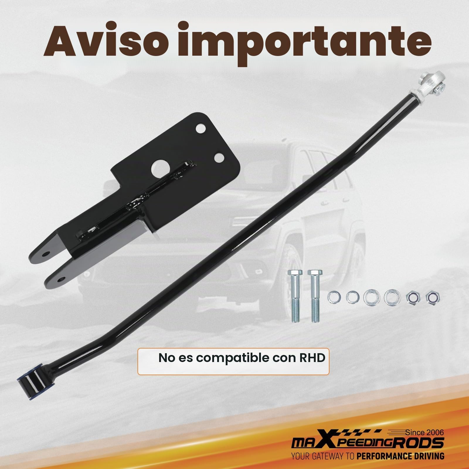 maXpeedingrods Brazos para Jeep Cherokee XJ 1984‑2001 | No Para Rhd, Acero, Pintura Polvo, Delantero